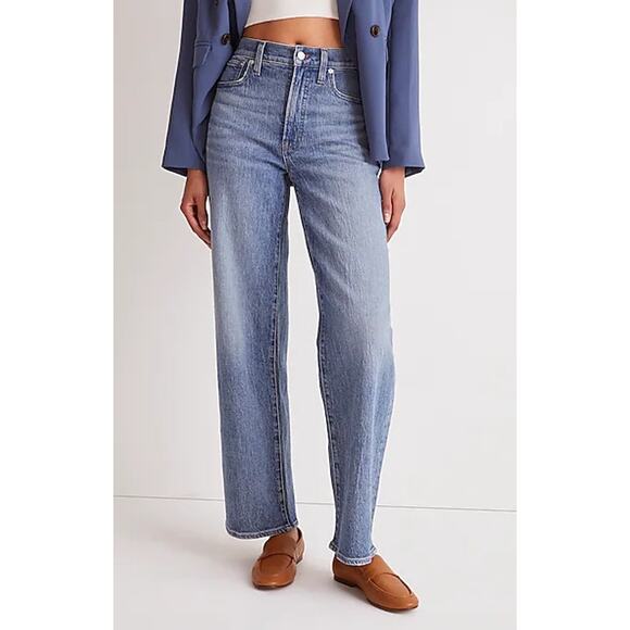 Madewell Denim - Madewell The Perfect Vintage Wide Leg Jeans Heathcote Wash Modern Contemporary